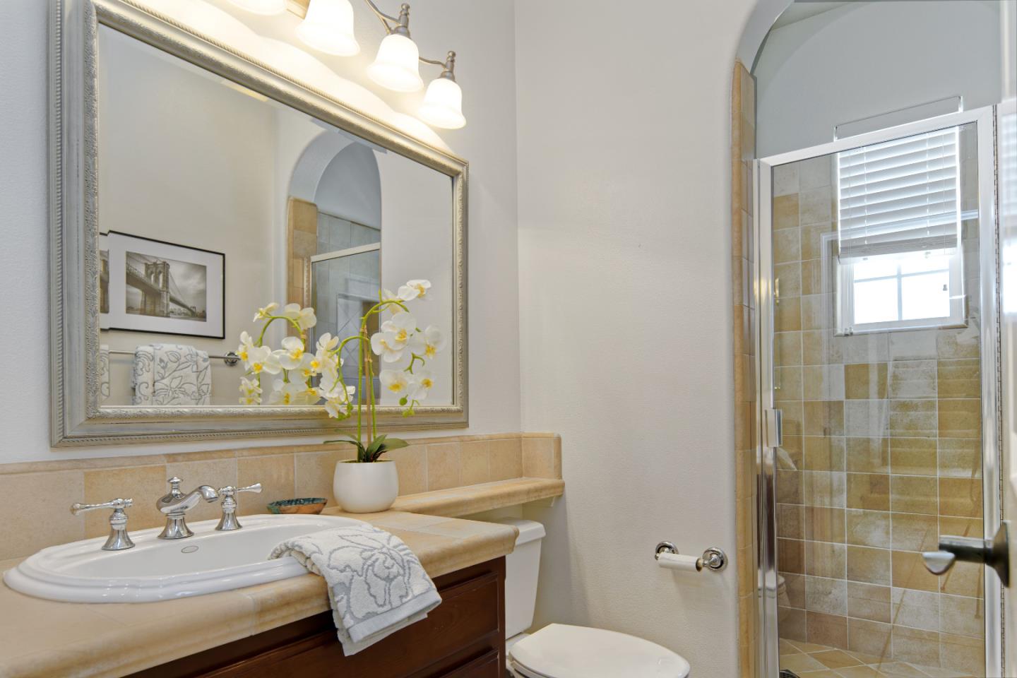 7160 Eagle Ridge Drive Gilroy, CA 95020 - Photo 6 of 80 a bathroom with a sink and a mirror