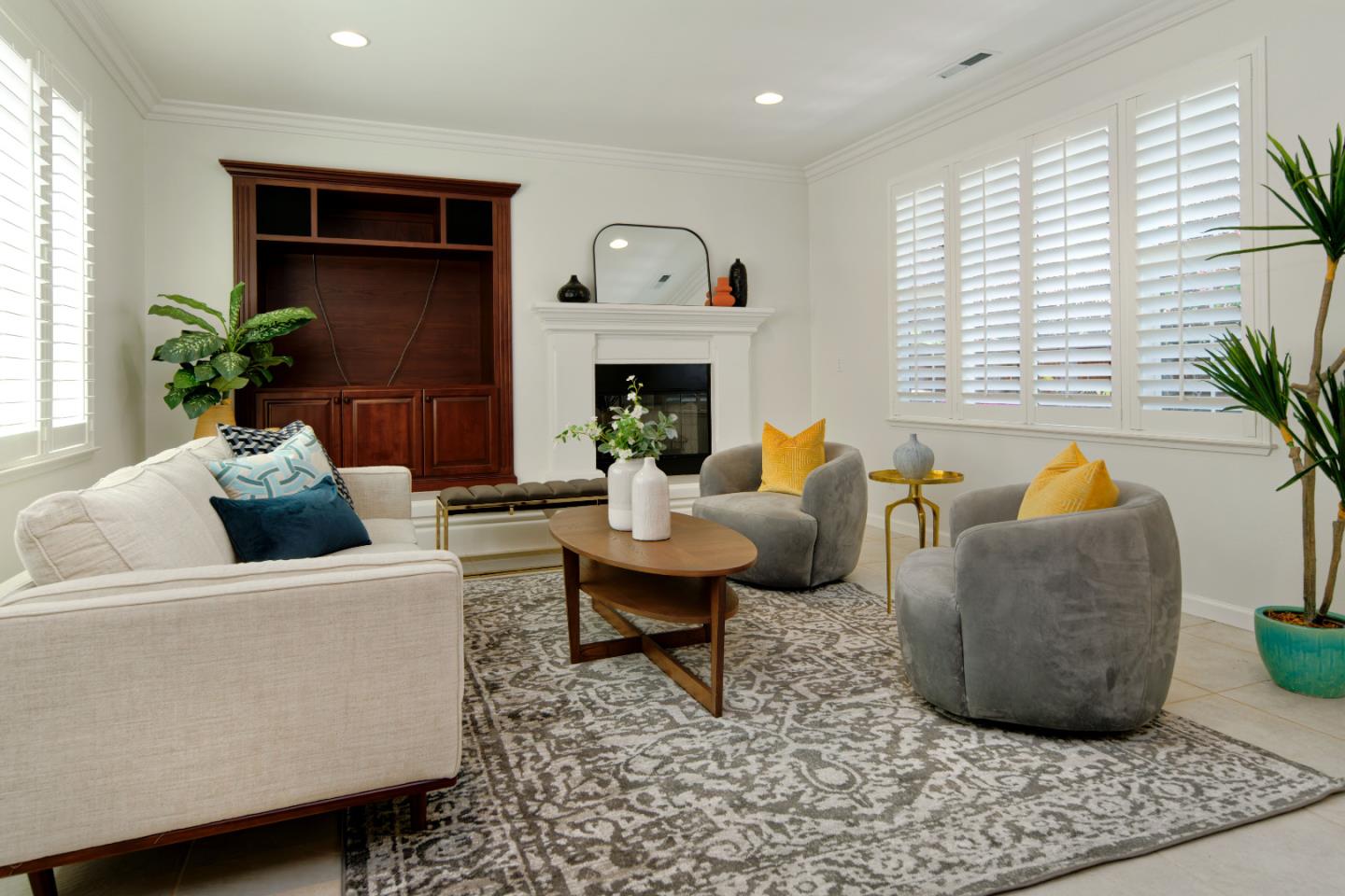 7160 Eagle Ridge Drive Gilroy, CA 95020 - Photo 10 of 80 a living room with furniture and a fireplace