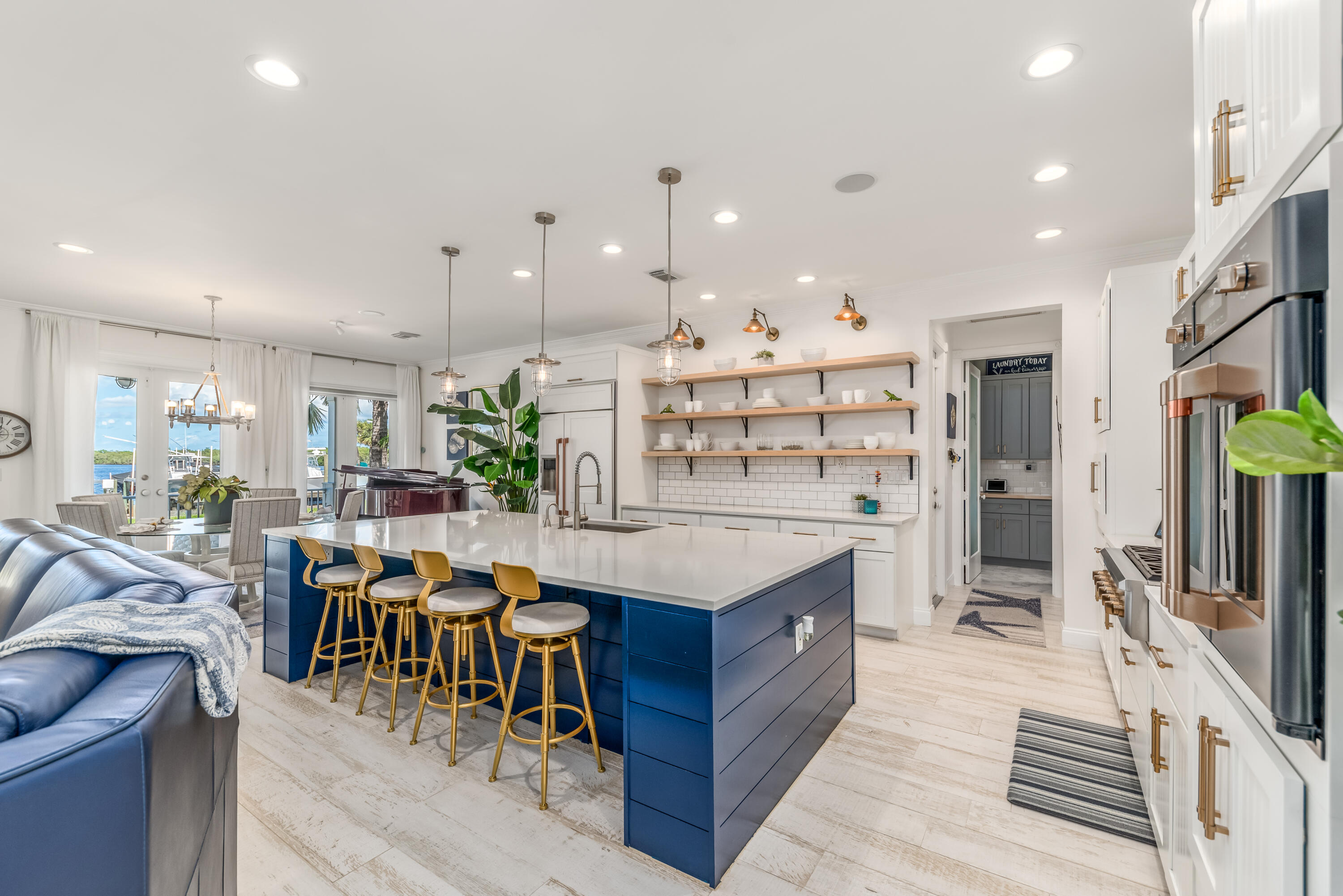 5722 Southeast Nassau Terrace Stuart, FL 34997 - Photo 11 of 51 Large Kitchen Island with Room for Four