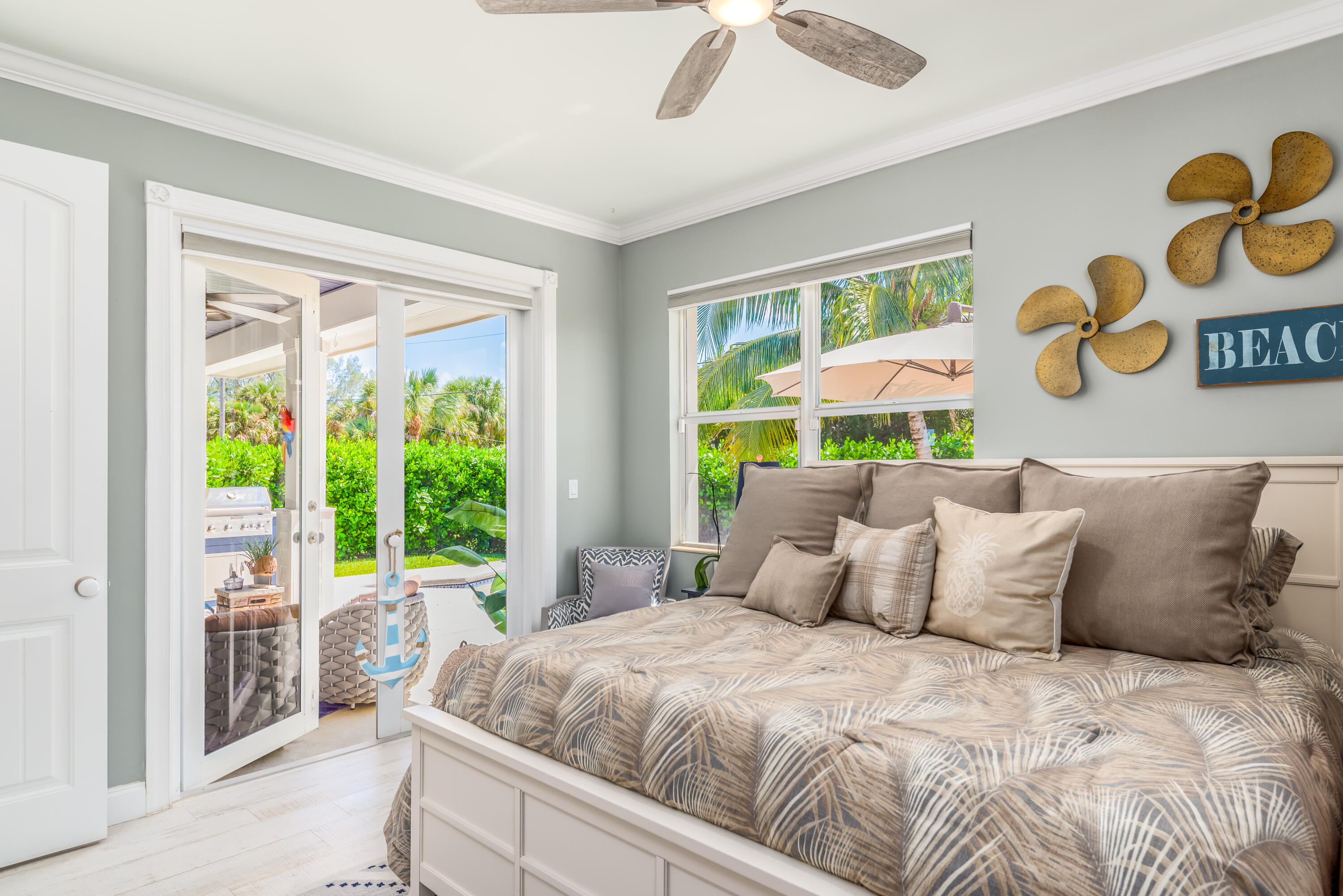 5722 Southeast Nassau Terrace Stuart, FL 34997 - Photo 21 of 51 3rd Bedroom with View to Pool