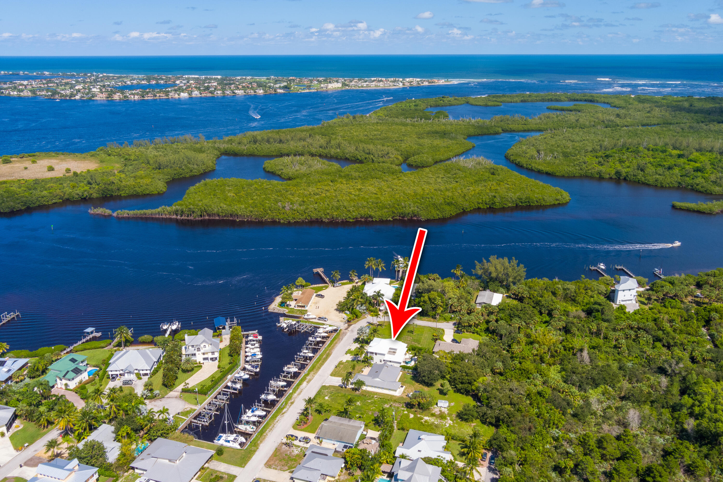 5722 Southeast Nassau Terrace Stuart, FL 34997 - Photo 51 of 51 View of Home, Marina and Intacostal