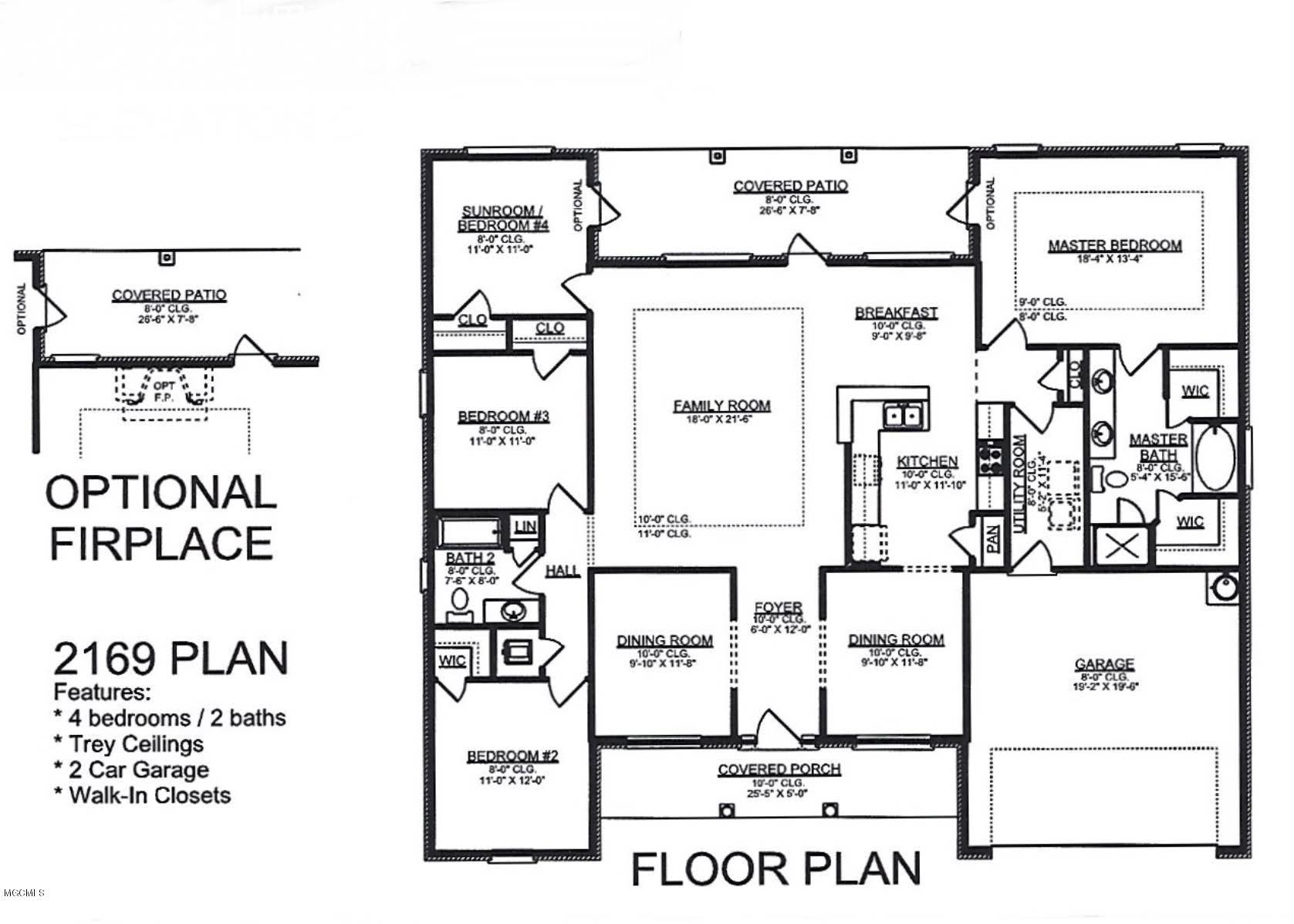 6226 Roxanne Way Biloxi, MS 39532 - Photo 18 of 18 Floor Plan 2169