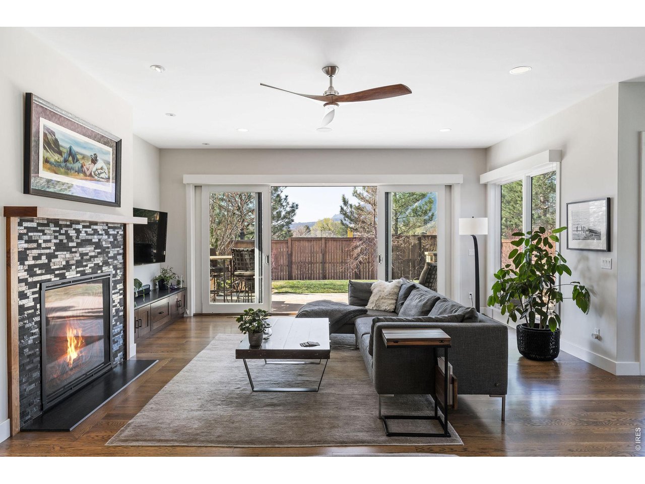 1525 Jennine Place Boulder, CO 80304 - Photo 10 of 50 Cozy evenings await by the living room gas fireplace