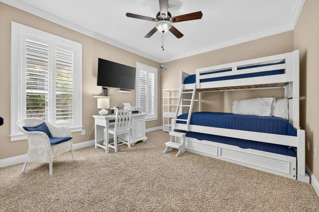 a view of a park with a slide