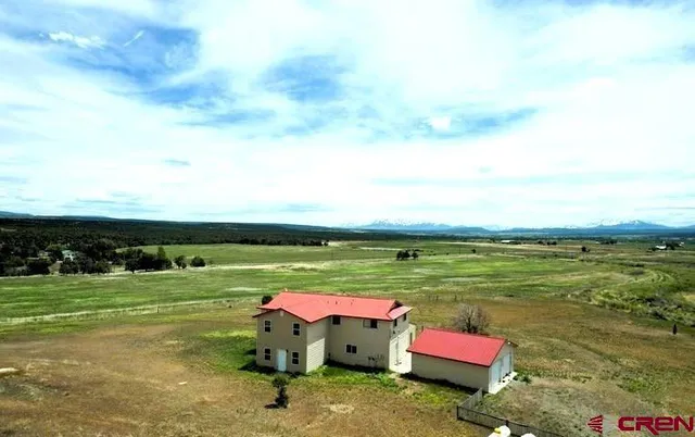 a view of a lake with outdoor space