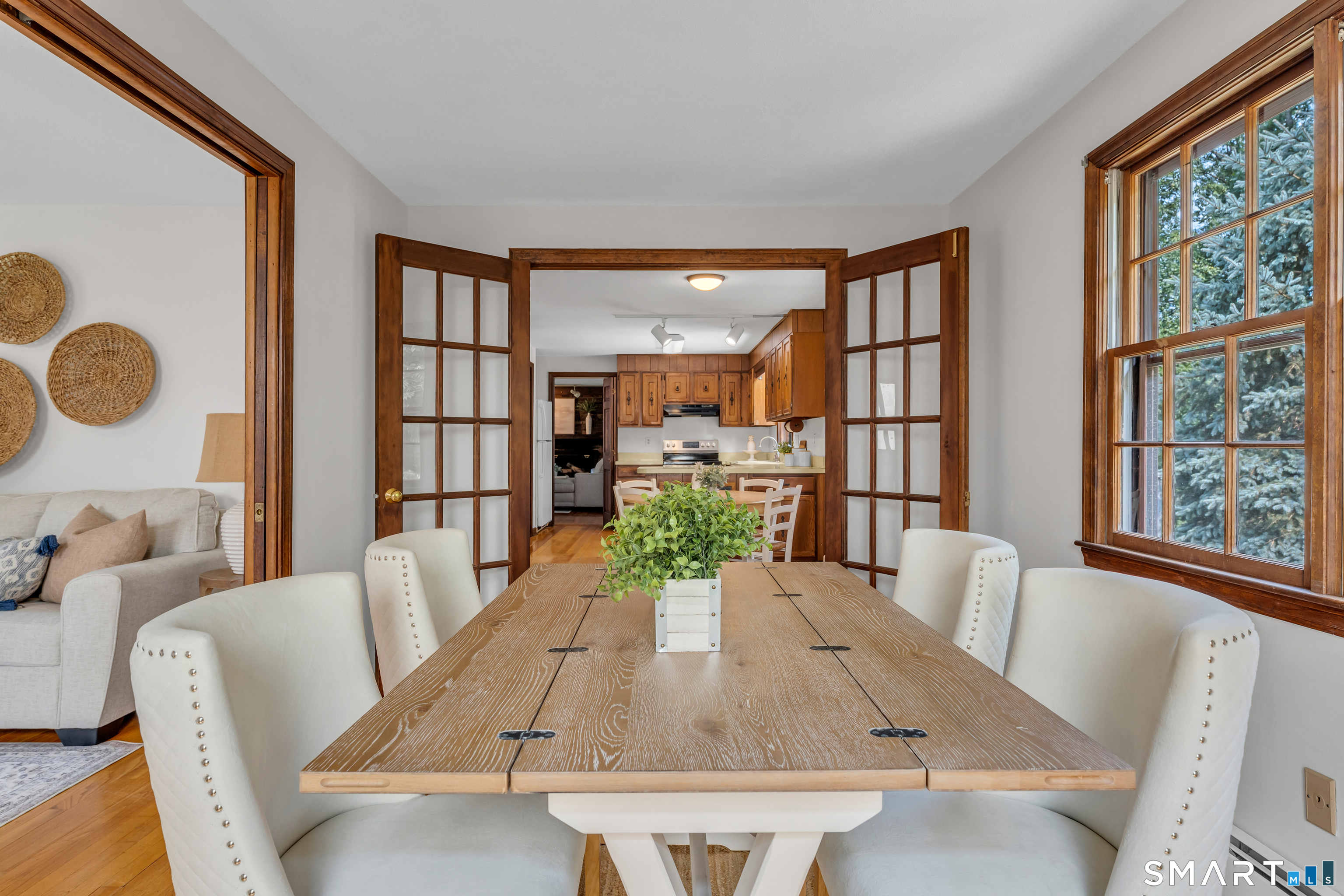289 South Hoop Pole Road Guilford, CT 06437 - Photo 21 of 38 French Doors to Kitchen