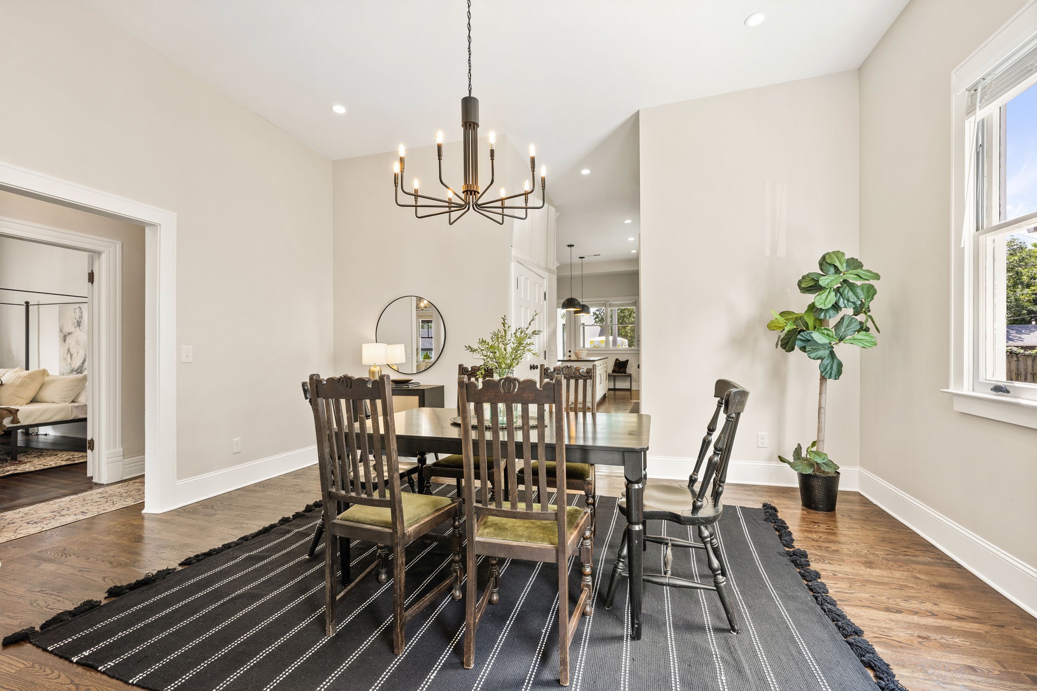 1412 Ordway Place Nashville, TN 37206 - Photo 21 of 70 a view of a dining room with furniture window and wooden floor