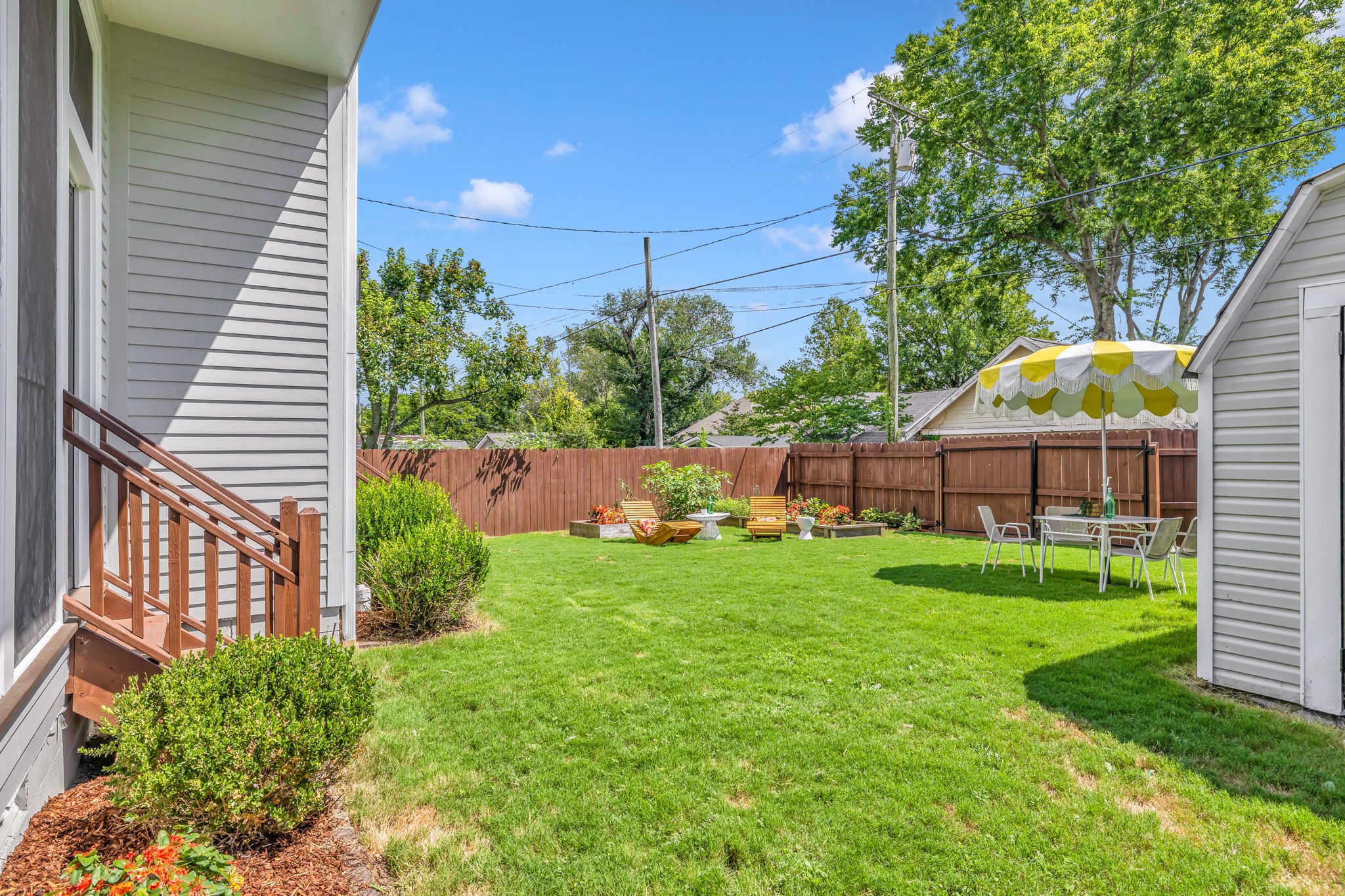 1412 Ordway Place Nashville, TN 37206 - Photo 64 of 70 a view of backyard with garden and outdoor seating