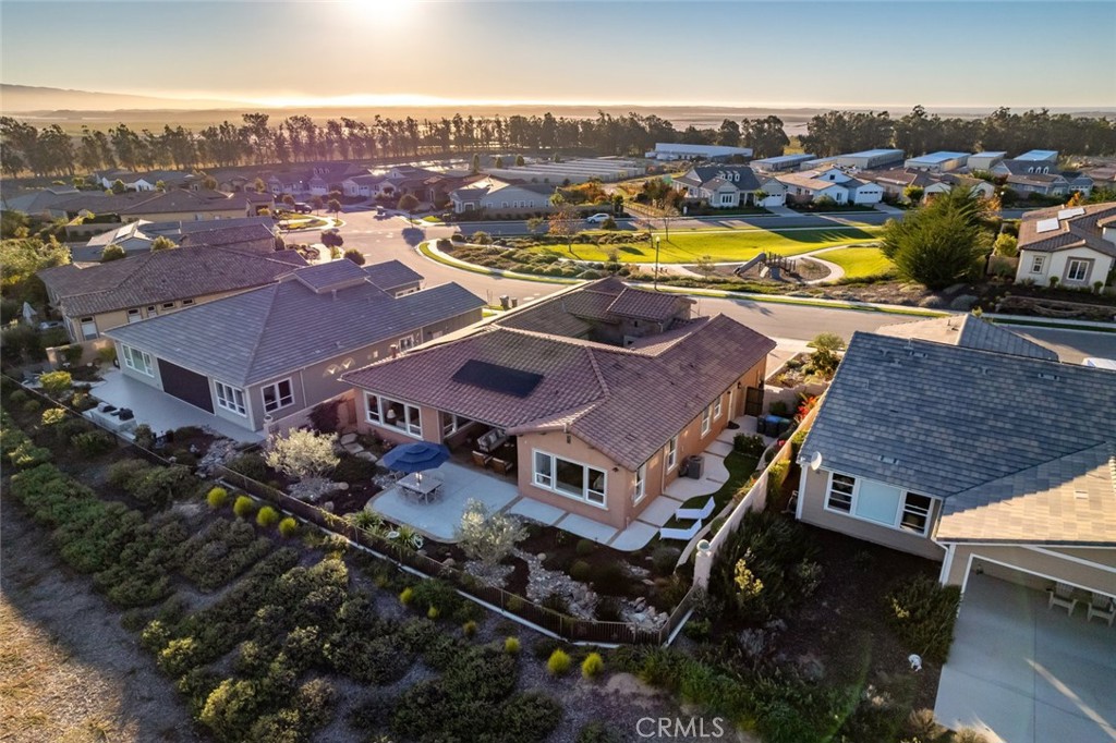 1035 Gavin Lane Nipomo, CA 93444 - Photo 61 of 70 an aerial view of residential houses with yard and ocean view