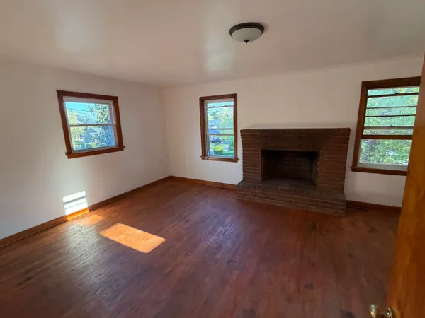 a view of a bathroom from a window