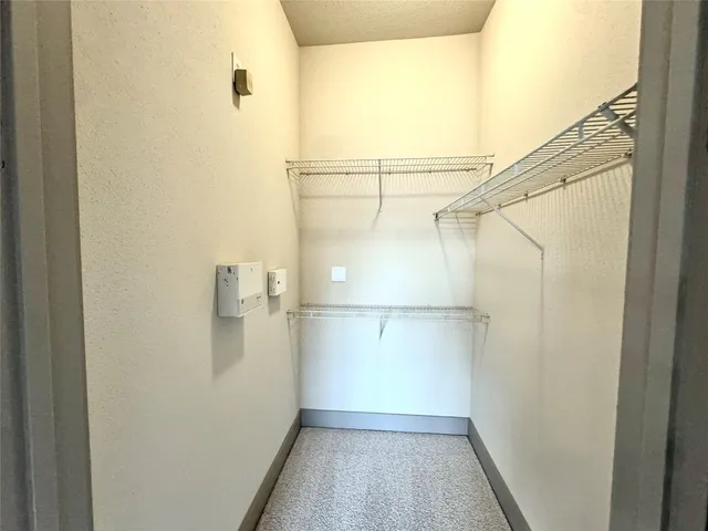 a view of a walk in closet