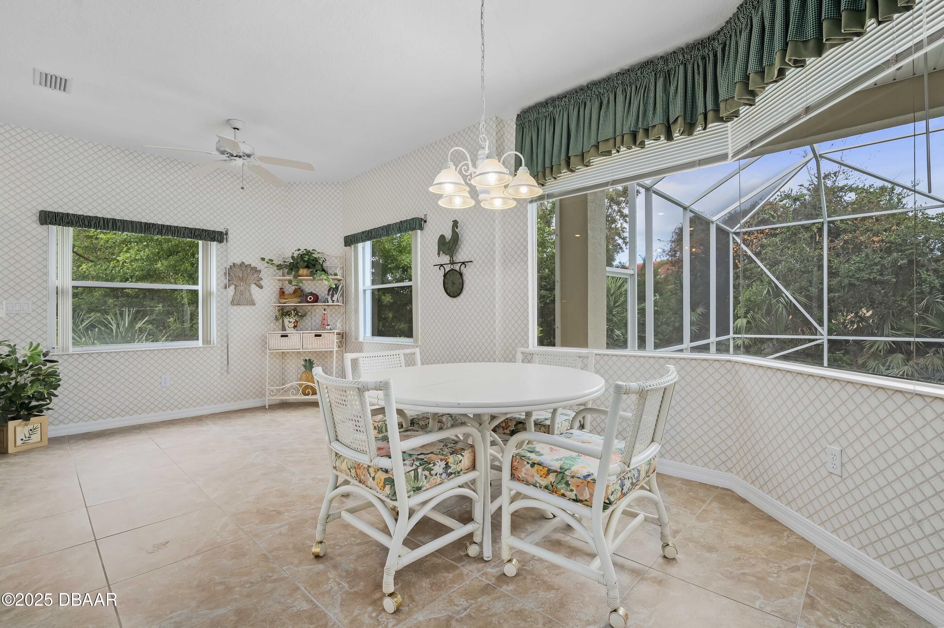 38 South Turn Circle Ponce Inlet, FL 32127 - Photo 12 of 49 a view of a dining room with furniture window and outside view