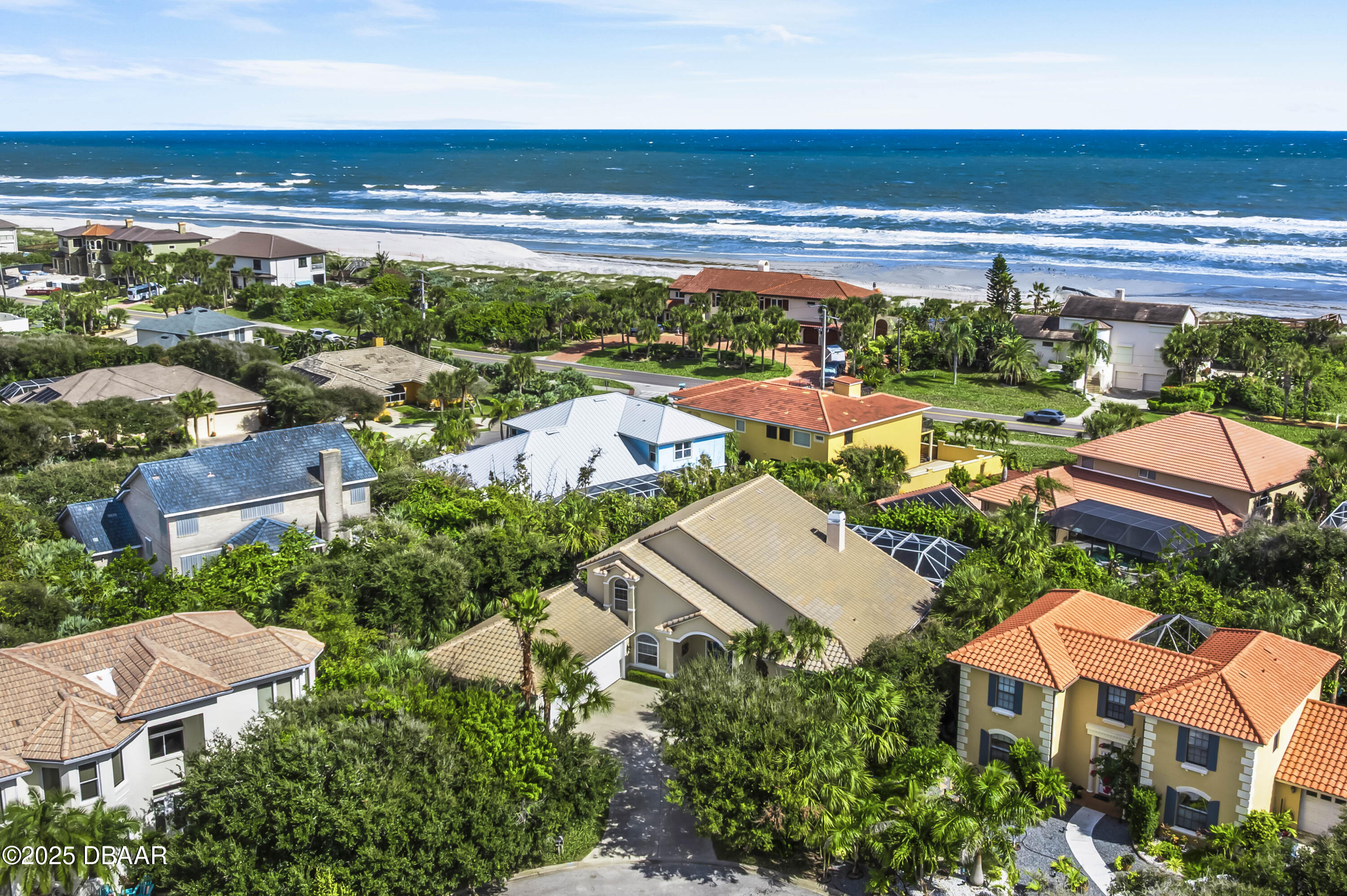 38 South Turn Circle Ponce Inlet, FL 32127 - Photo 45 of 49 an aerial view of residential houses with outdoor space and ocean view