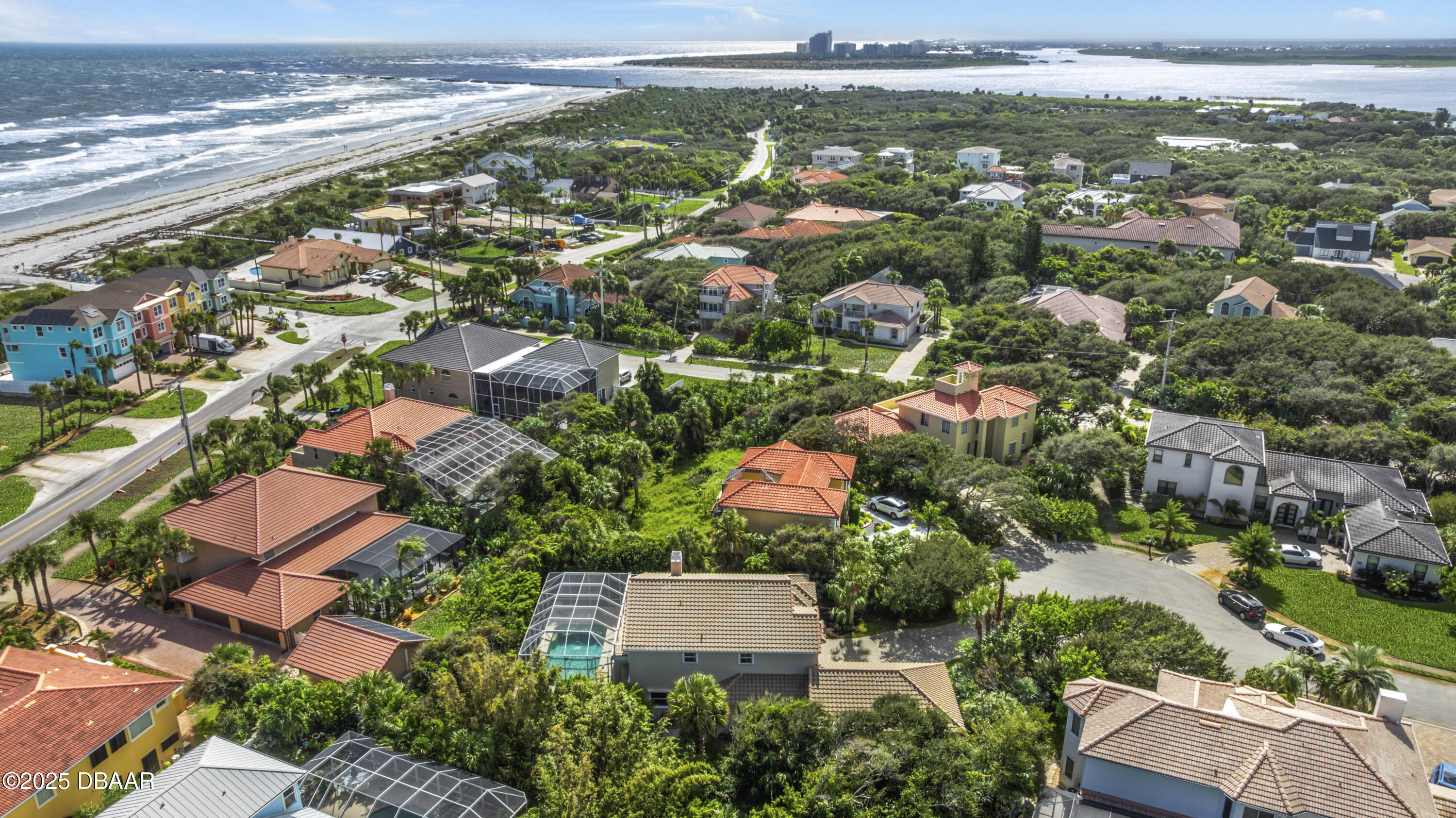 38 South Turn Circle Ponce Inlet, FL 32127 - Photo 46 of 49 an aerial view of residential houses with outdoor space