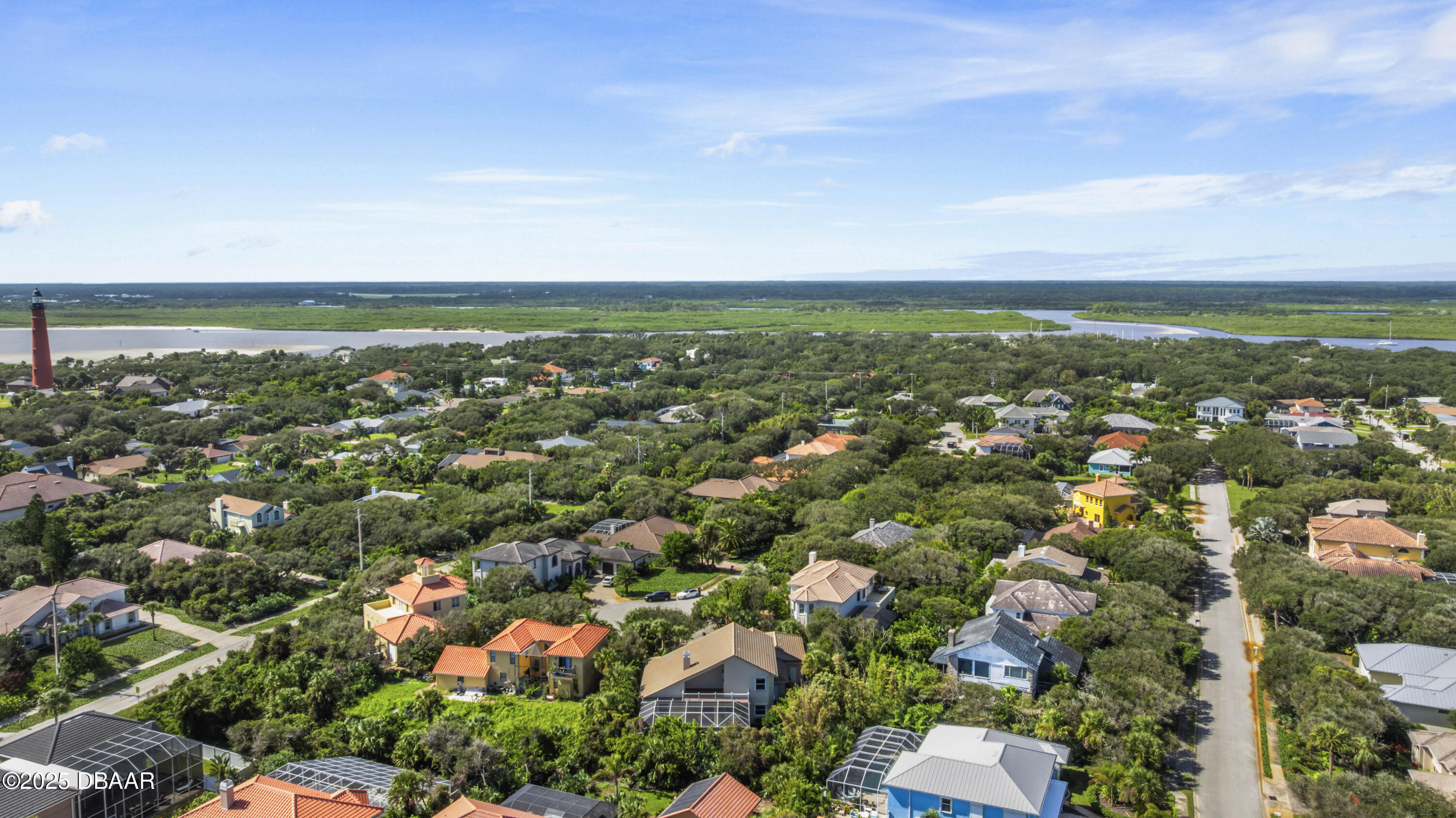 38 South Turn Circle Ponce Inlet, FL 32127 - Photo 48 of 49 an aerial view of city and lake