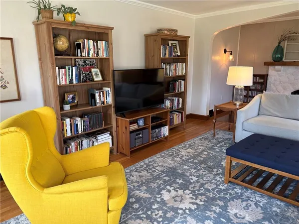 a bedroom with a workspace