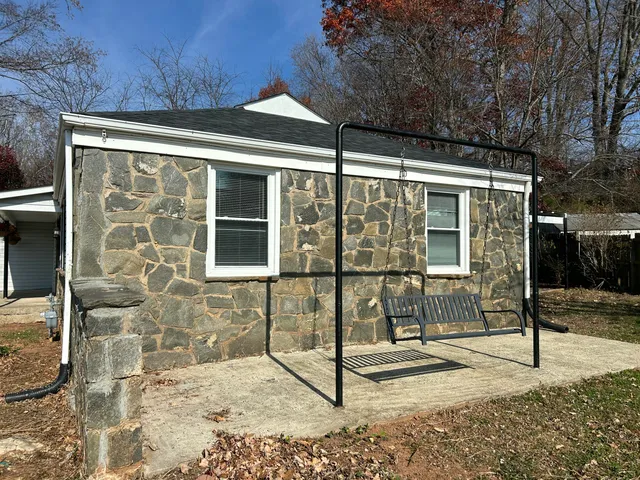 a front view of a house