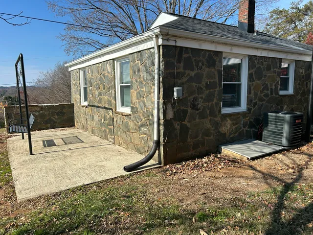 a backyard of a house