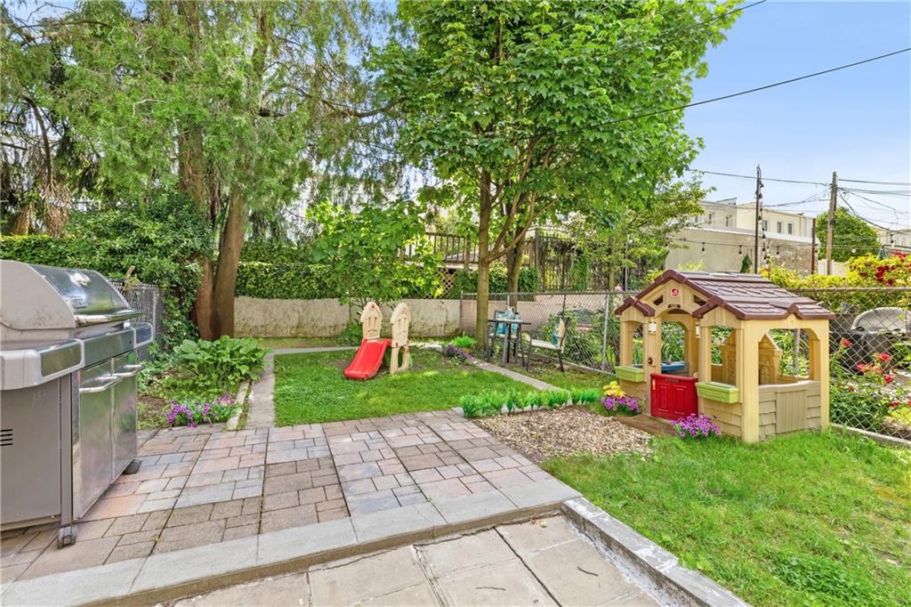 552 77th Street Brooklyn, NY 11209 - Photo 13 of 14 a view of park with large trees and a pathway