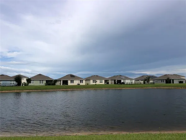 a view of a city with lake