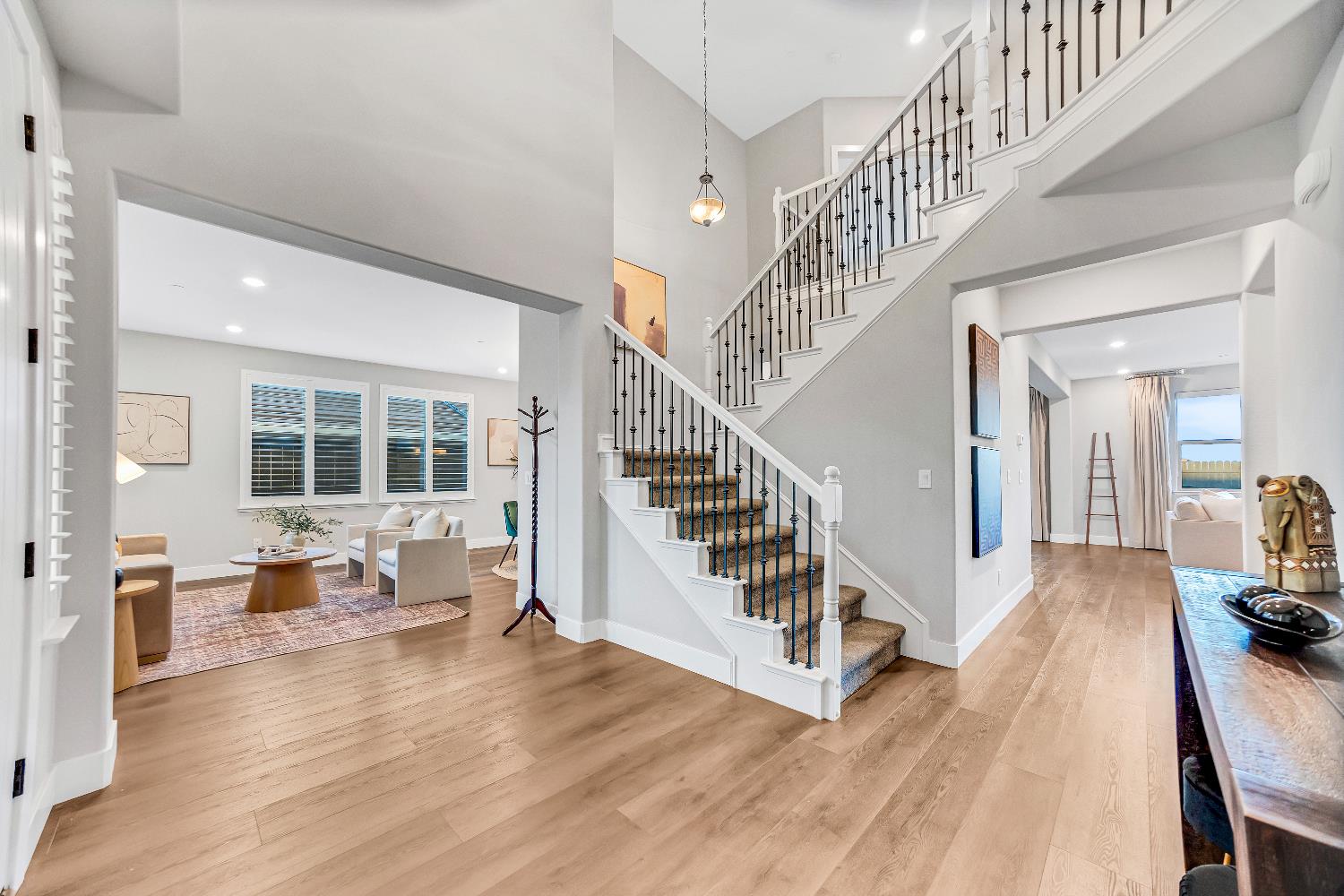 2947 Laredo Drive Rocklin, CA 95765 - Photo 3 of 65 a view of staircase and living room with wooden floor