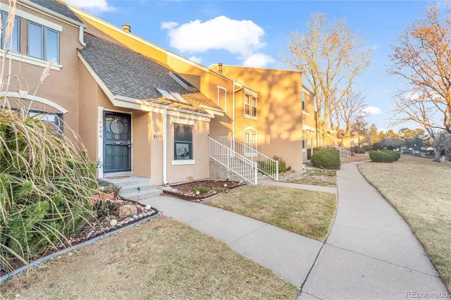 a view of a house with a snow on the wall