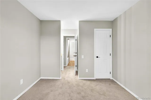 a view of an empty room