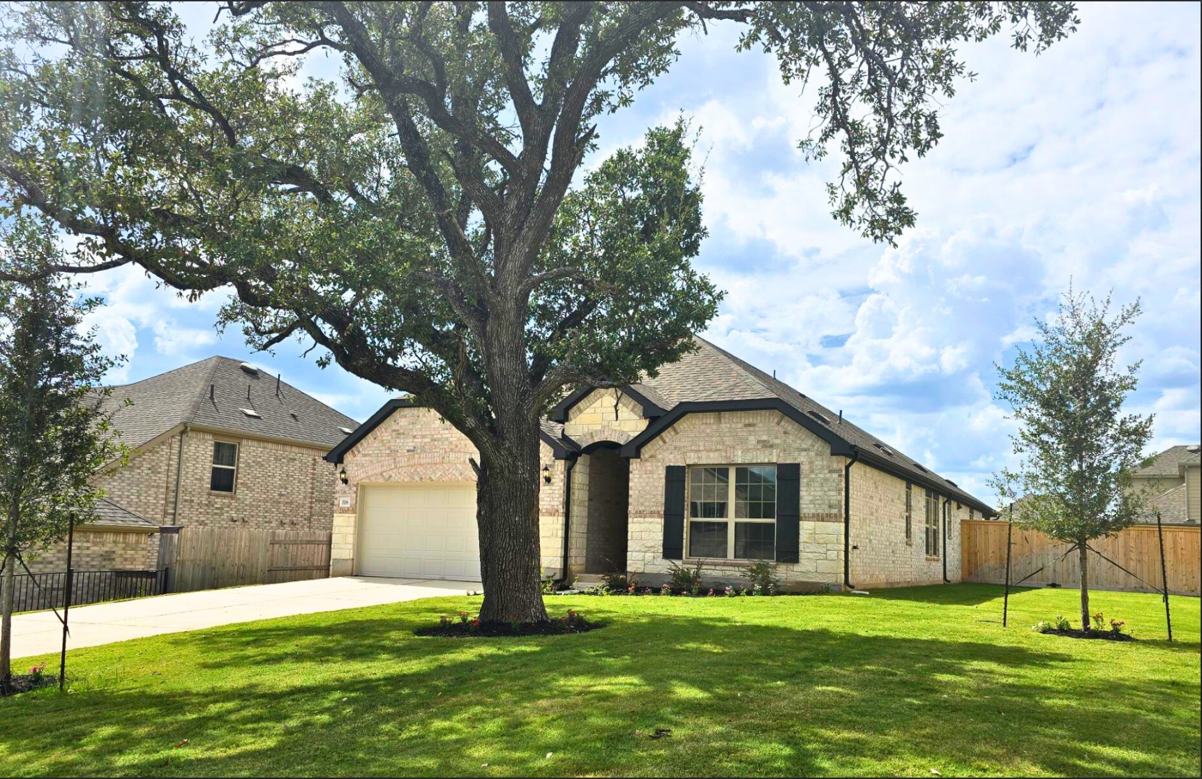 116 Elm Vw Drive Georgetown, TX 78628 - Photo 1 of 30 a front view of house with yard and green space