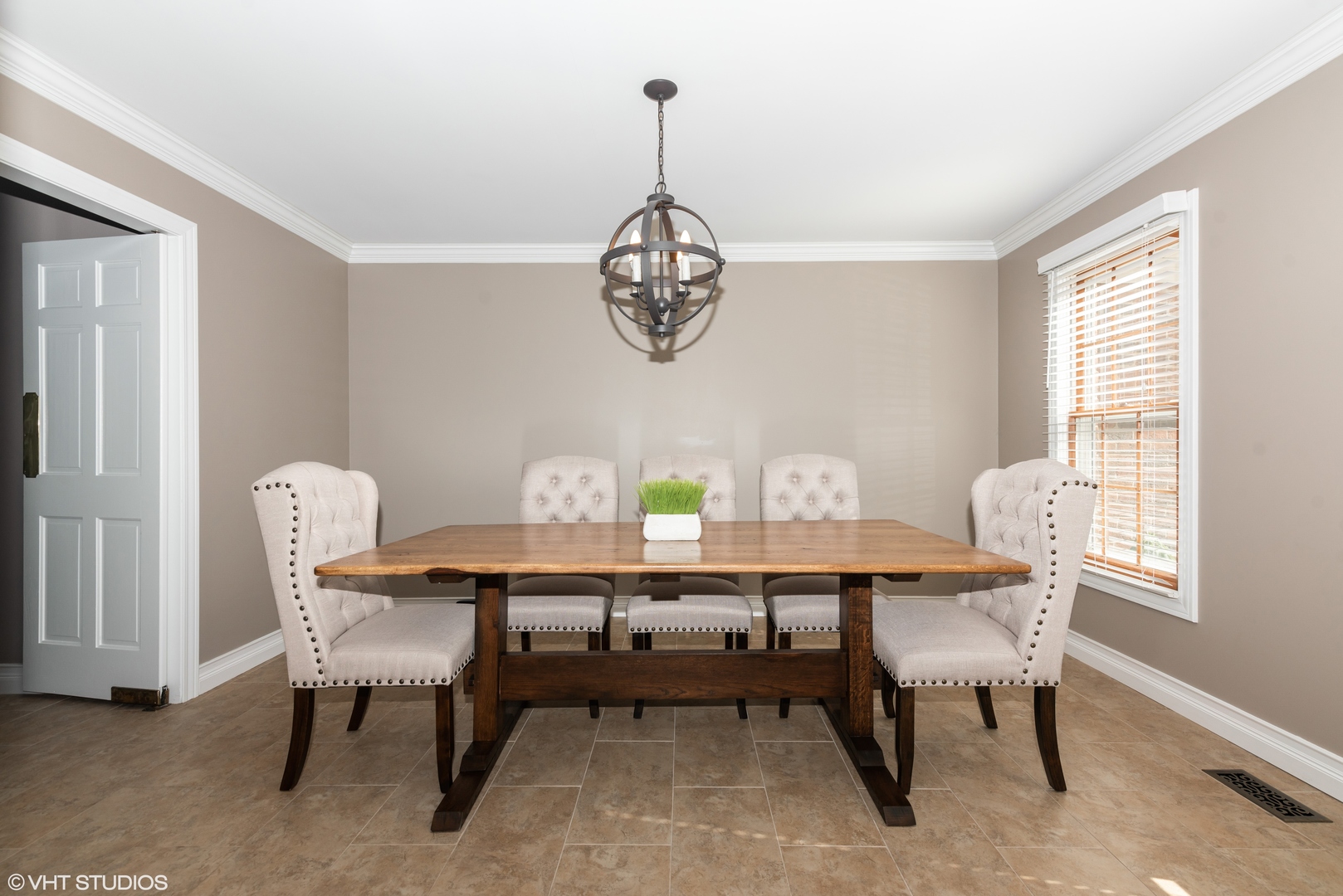 35W521 Parsons Road Dundee, IL 60102 - Photo 6 of 18 a dining room with furniture a chandelier and a window