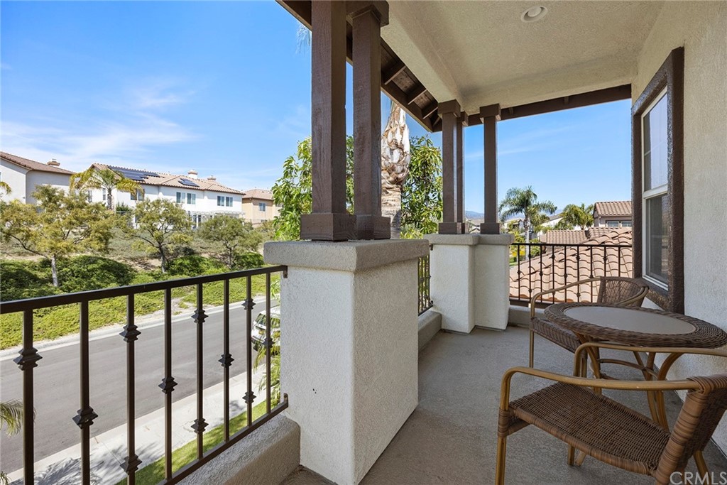 2442 Hawksfield Way Orange, CA 92867 - Photo 23 of 28 a view of a chairs and table in the balcony