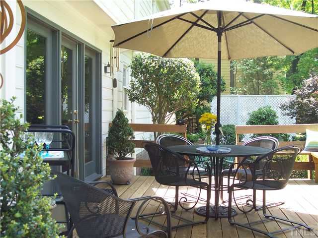9321 Foxburrow Court Raleigh, NC 27613 - Photo 11 of 12 a view of an outdoor sitting area with furniture