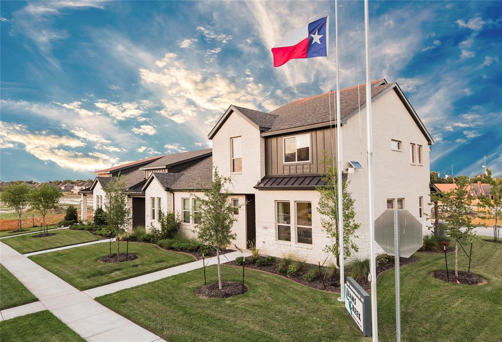 a front view of a house with entertaining space