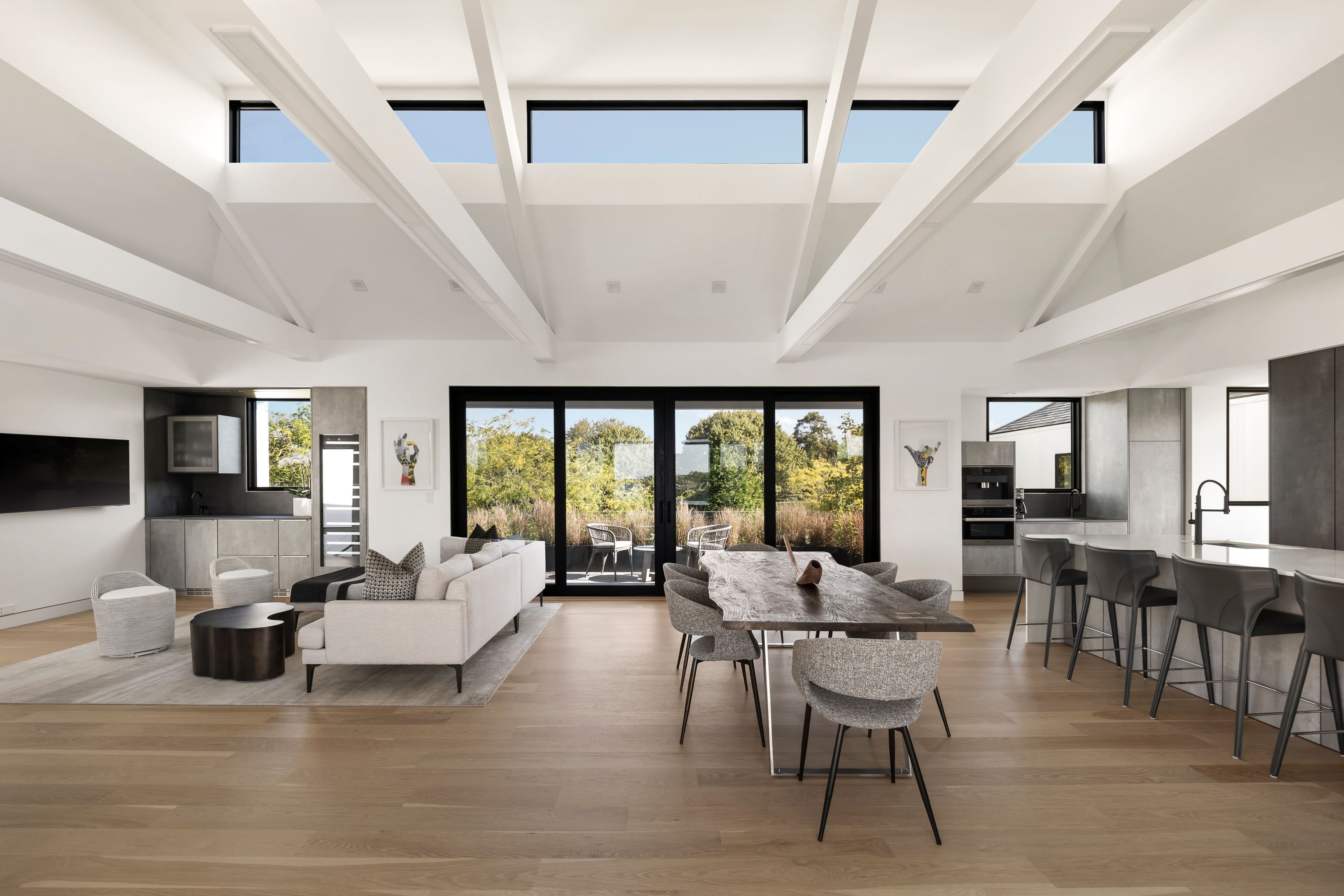 1076 Ocean Road Bridgehampton, NY 11932 - Photo 13 of 38 a living room with furniture and a large window