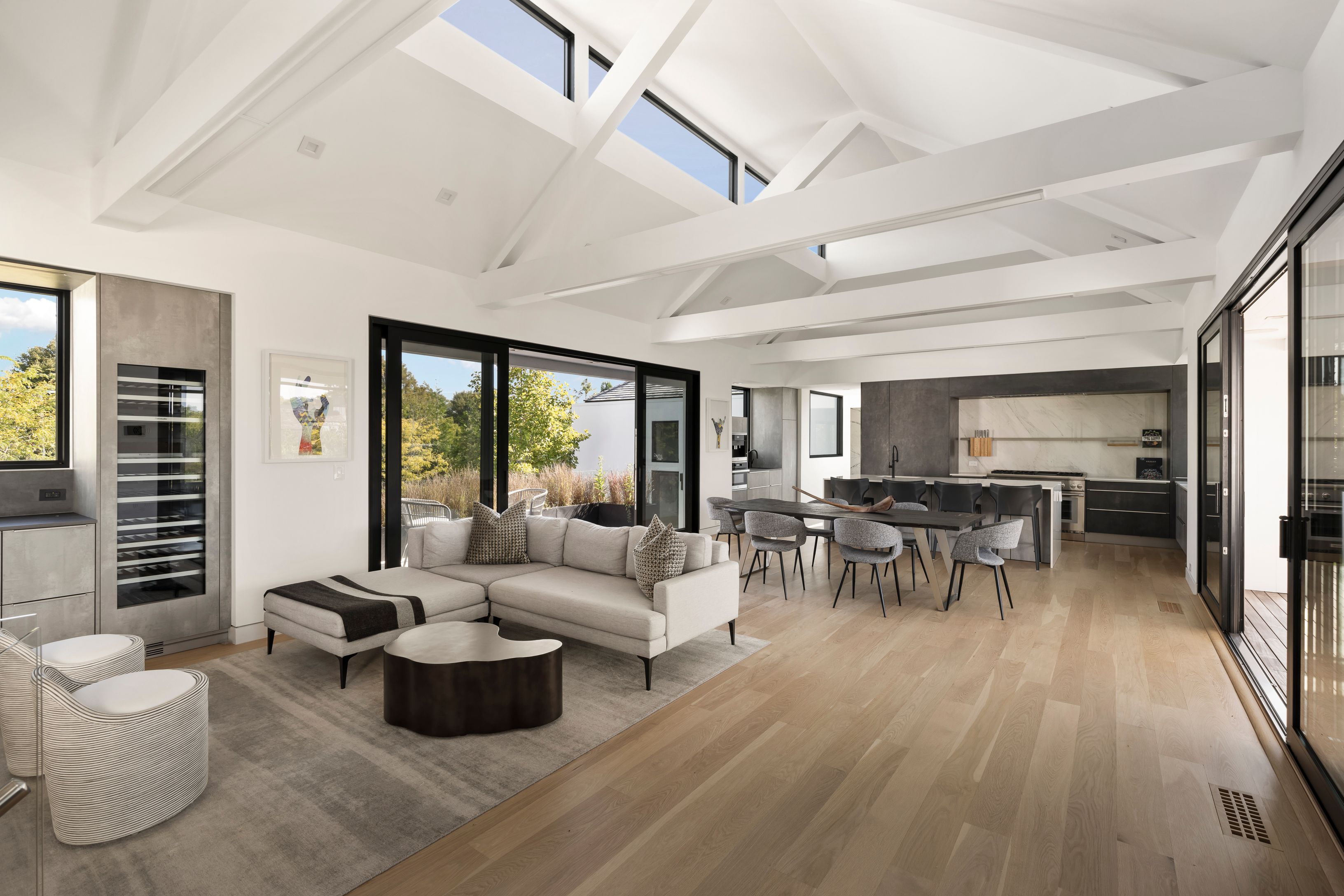 1076 Ocean Road Bridgehampton, NY 11932 - Photo 8 of 38 a living room with furniture and a large window