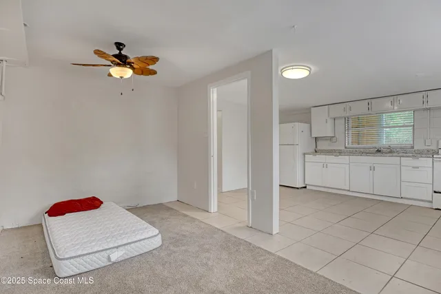 a view of a backyard with a garden