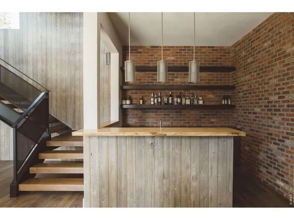 a view of stairs