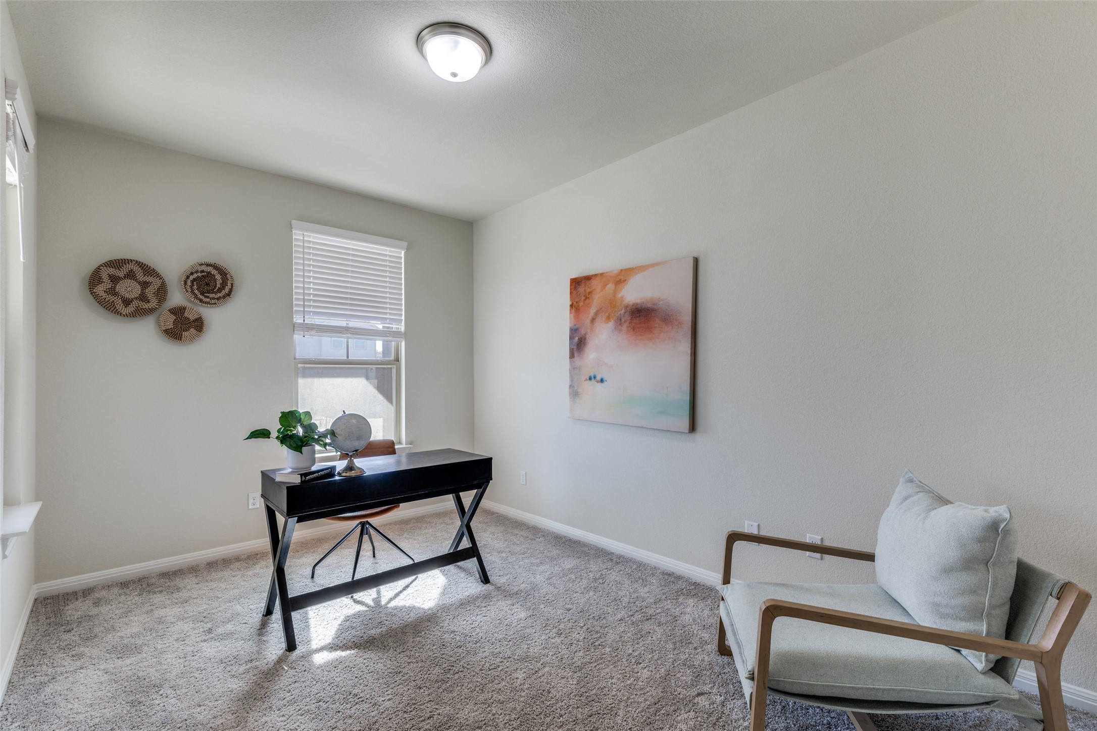 3208 Maysillee Street Austin, TX 78728 - Photo 8 of 23 Office area featuring carpet floors and baseboards