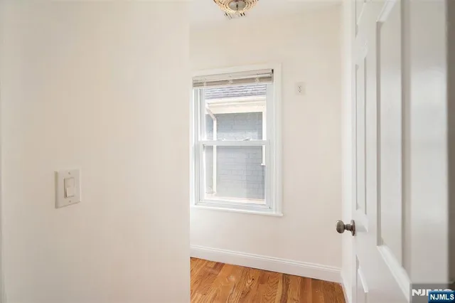 a bathroom with a window