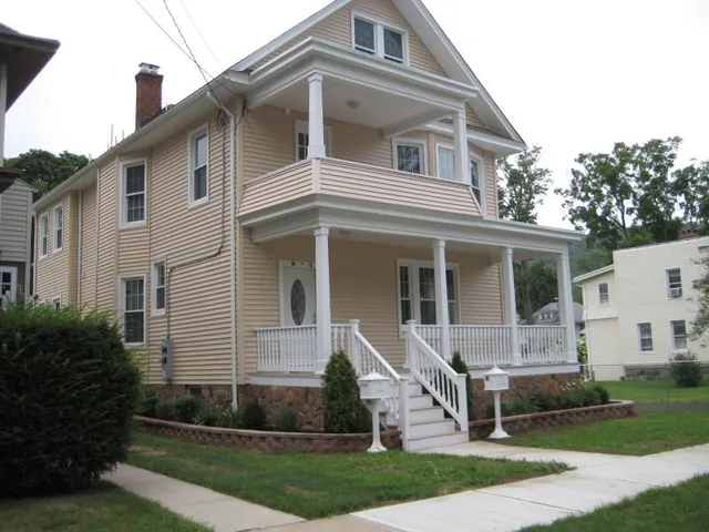 a front view of a house