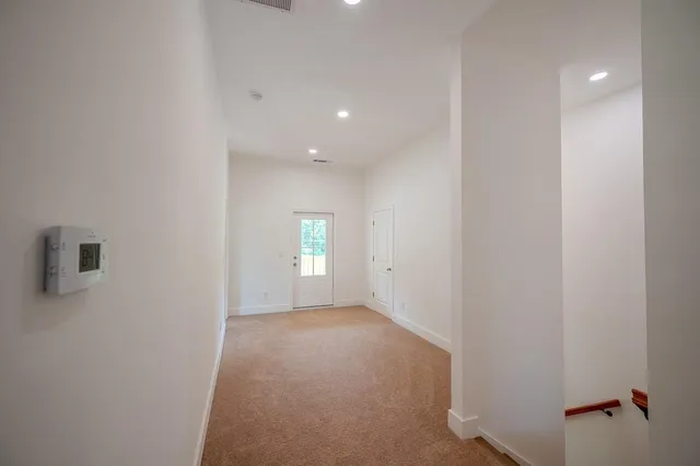 a view of hallway with window