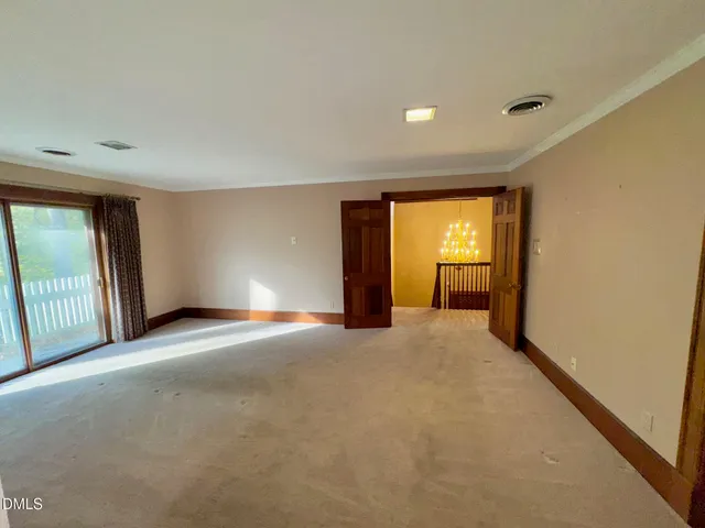 a view of empty room