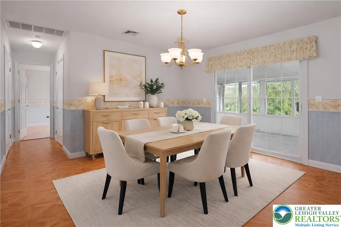 540 Bauer Road Bath, PA 18014 - Photo 12 of 50 a view of a dining room with furniture window and wooden floor