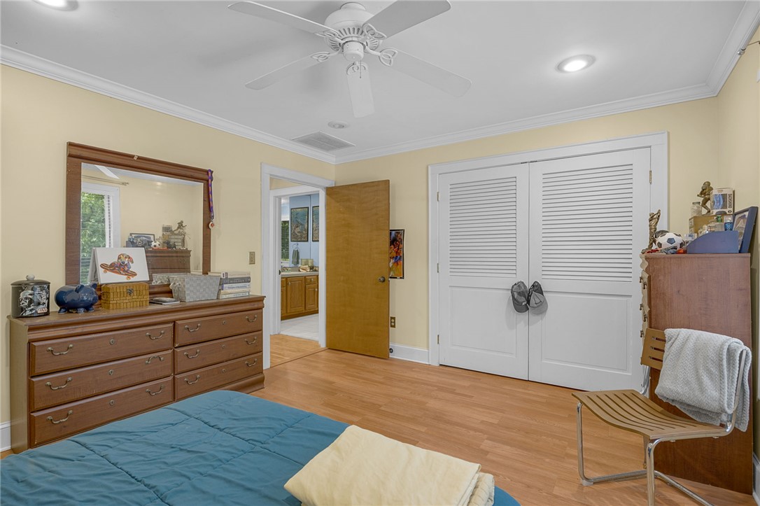218 Northridge Drive Anderson, SC 29621 - Photo 32 of 50 Hardwood floors and bright recessed lighting illuminate this comfortable sleeping area.