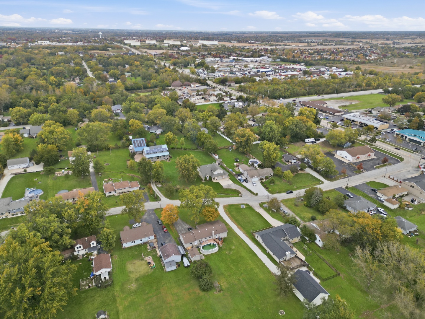 11254 192nd Street Mokena, IL 60448 - Photo 44 of 48 an aerial view of residential houses with outdoor space and trees