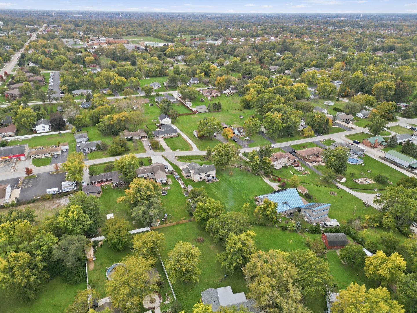 11254 192nd Street Mokena, IL 60448 - Photo 46 of 48 an aerial view of residential houses with outdoor space and trees
