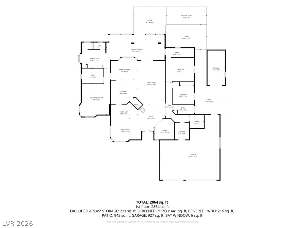 5470 Grain Mill Road Pahrump, NV 89061 - Photo 76 of 80 A detailed layout illustrates the functional flow and spacious dimensions of this single-level home.