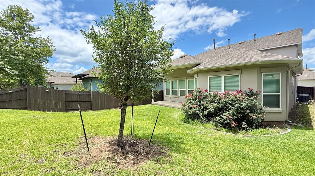 601 C-Bar Ranch Trail, Unit 27 Cedar Park, TX 78613 - Photo 28 of 29 Expansive rear yard featuring a manicured lawn and mature tree
