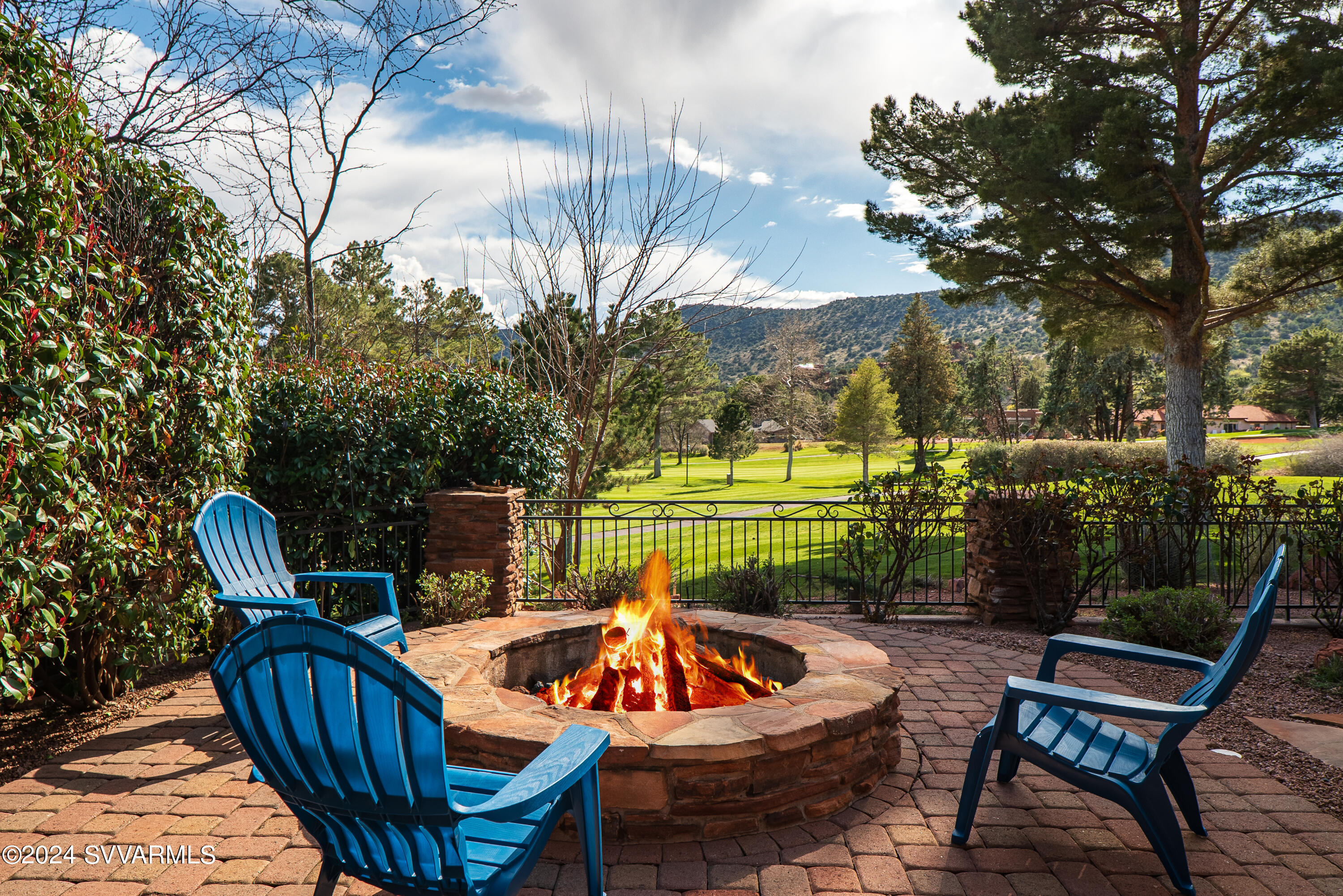 395 Merry Go Round Rock Road Sedona, AZ 86351 - Photo 62 of 68 Dramatic views from firepit