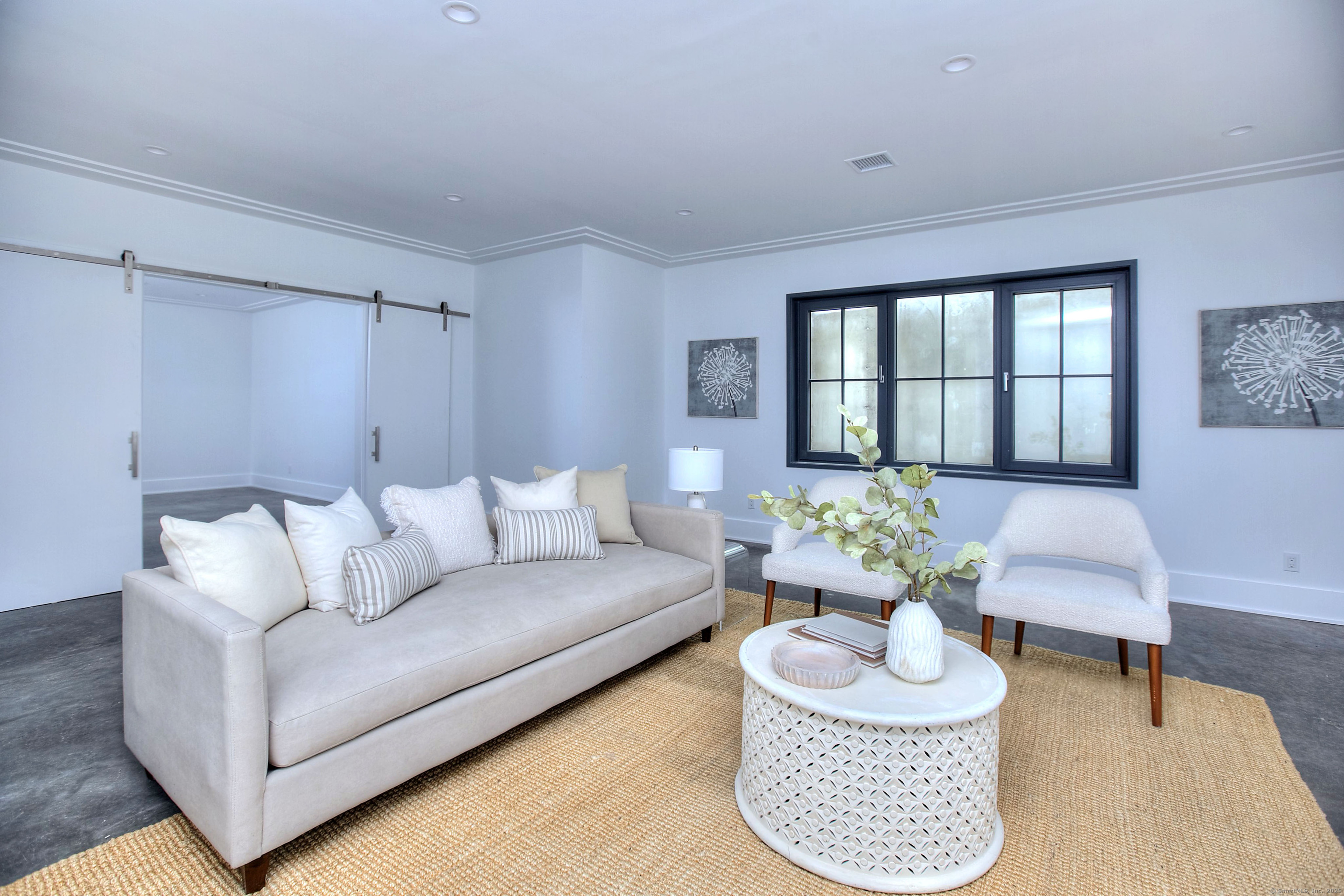 3 Hubbel's Lane Westport, CT 06880 - Photo 33 of 40 With the media room behind the the barn doors