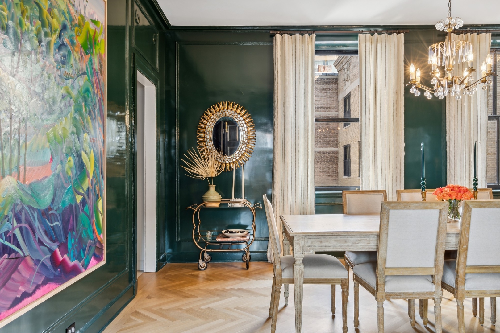 3100 North Sheridan Road, Unit 14B Chicago, IL 60657 - Photo 21 of 50 a dining room with furniture and wooden floor